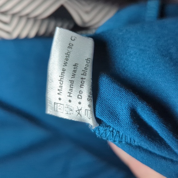 Merokeety Blue Short Sleeve Ruched Bodycon T-Shirt Dress Women's Size S - Picture 5 of 5